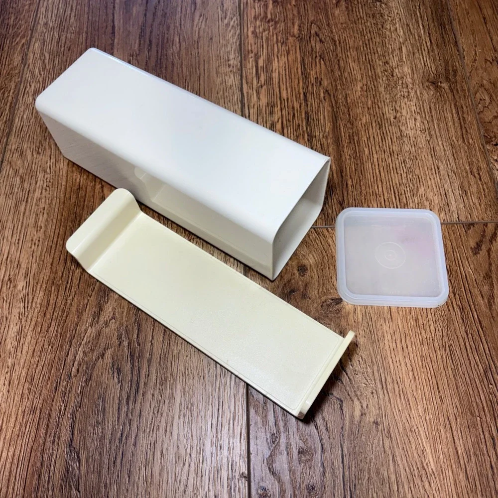 Vintage Tupperware Velveeta Cracker‎ Keeper 3pc Set USA MCM